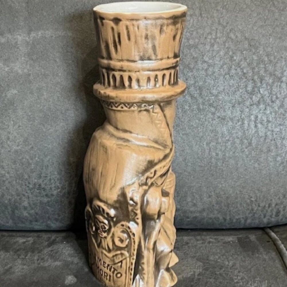 Disneyland Haunted Mansion Hatbox Ghost Trader Sams Tiki Mug 2nd Edition - Picture 3 of 8